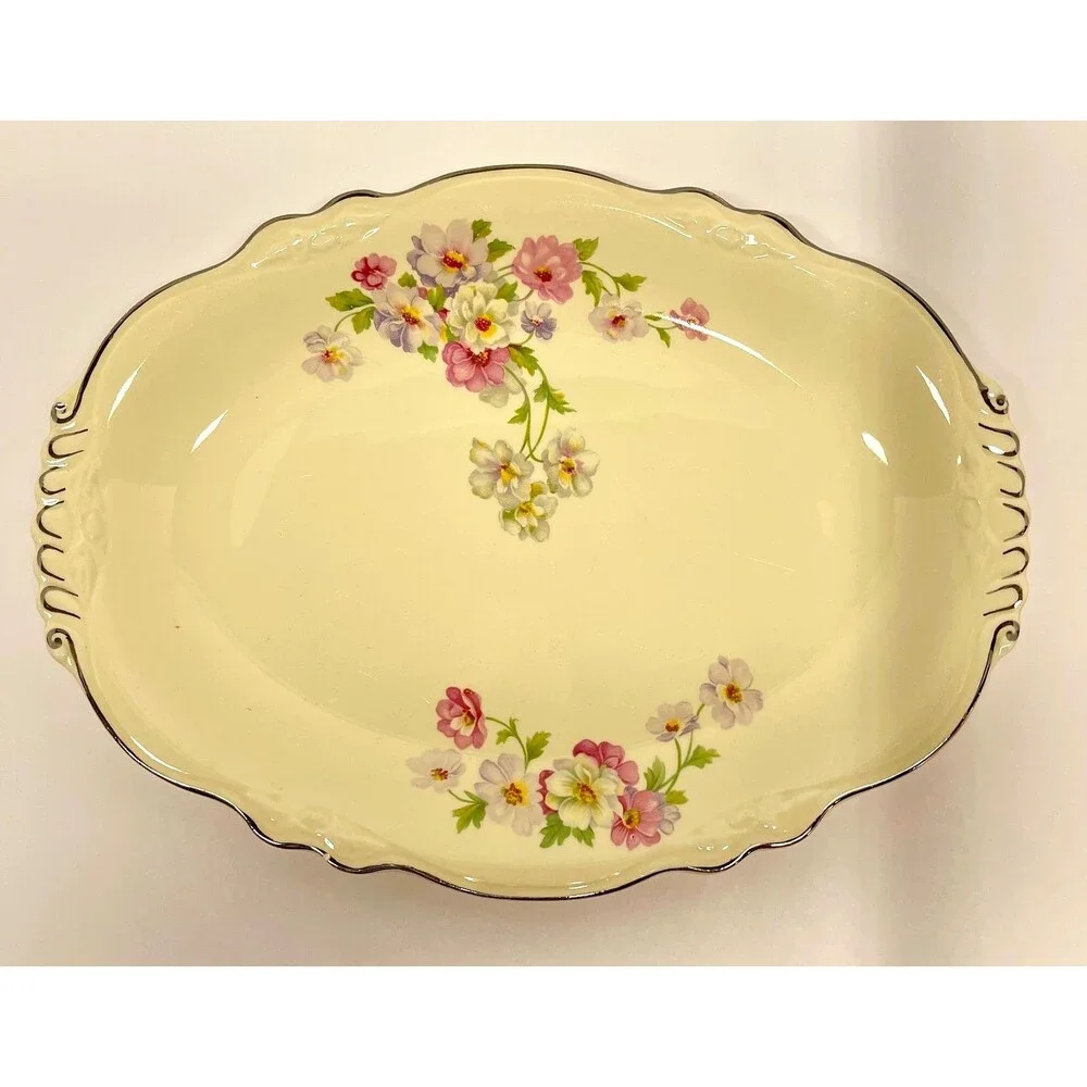 Vintage Homer Laughlin Virginia Rose 11.5